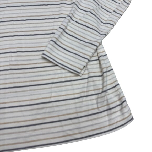 Chico's Women's Metallic Stripe Long Sleeve Top, Size 2 (US L) - Picture 4 of 8